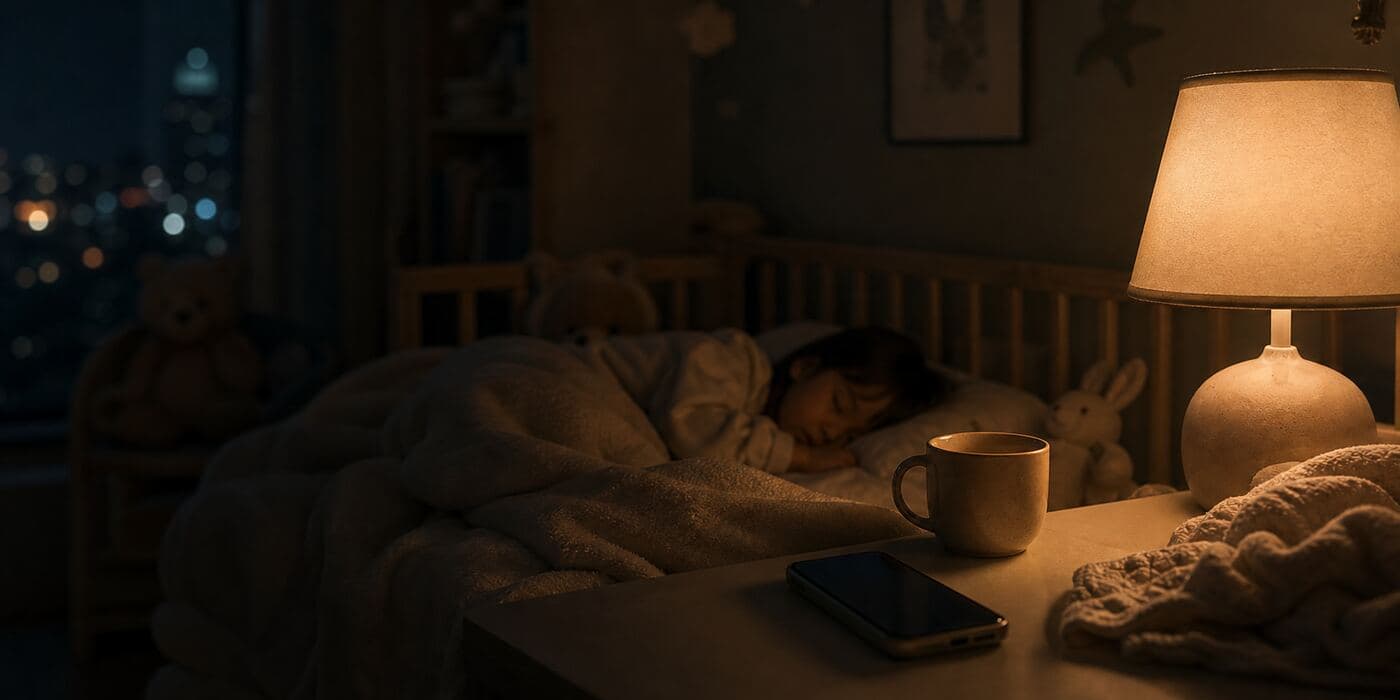 深夜终于安静下来的深夜场景